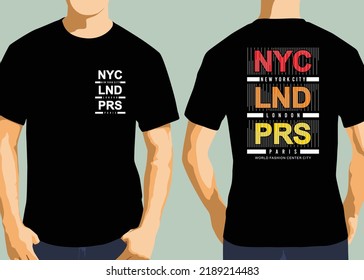 New york city streetwear tshirt design, typography graphics and vector illustrations