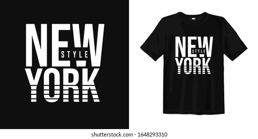 New York City style urban style trendy t-shirt and apparel typography for print. Vector illustration.