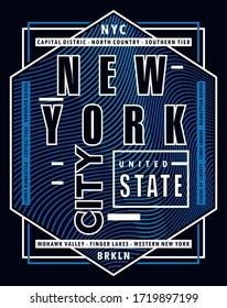 new york city style,vector typography design illustration for t shirt printing