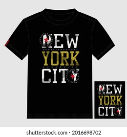 New York City Stylish Images,Text Lettering Typography Graphic T shirt Print Vector Illustration Design 