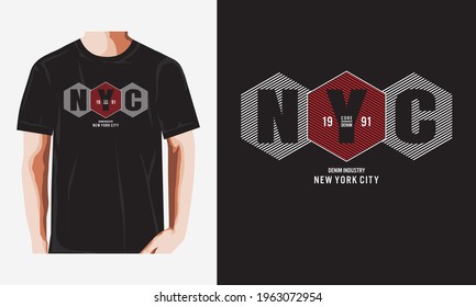 New York City stylish t-shirt and apparel abstract design. Vector print, typography, poster,etc. Global swatches.
