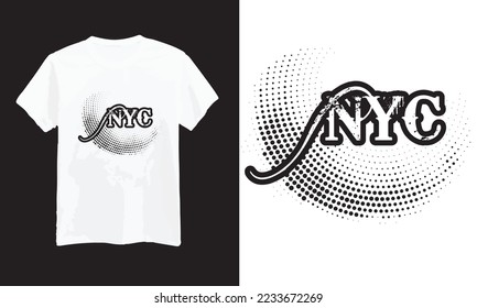 New York City stylish t-shirt and apparel abstract design. Vector print, typography, poster. Global swatches.
