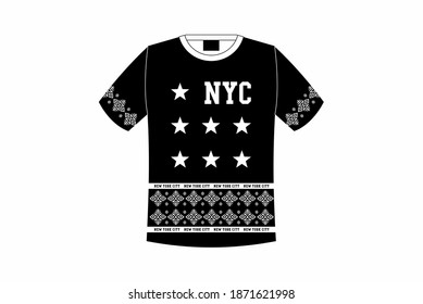 New York City Stylish Typography Slogan T shirt Print Stock Vector
