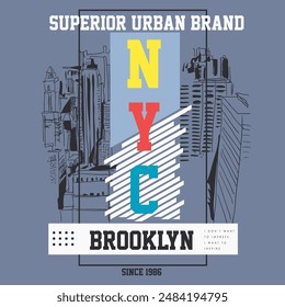 New York city superior,slogan typography graphic,t shirt print,vector illustration