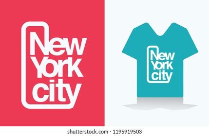 New york city T shirt with New York city logo