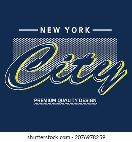 new york city tee graphic design t shirt typography vector illustration for modern print,art,style,vintage