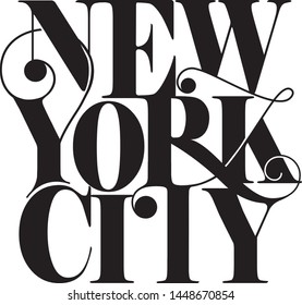 New York City text design