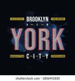 new york city text frame graphic typography vector design t shirt