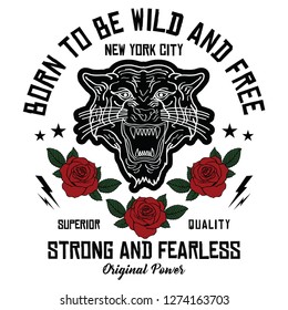 New York City tiger embroidery rose slogan fashion patch, rose with leaves, fashion patches, badges  typography, t-shirt graphics, vectors