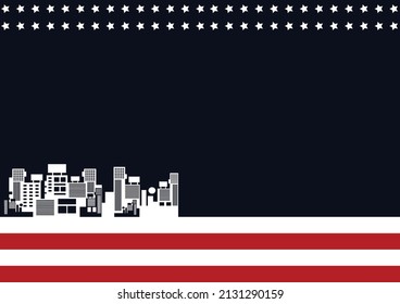 New York City, Time Square, United States Background Decorative Template Vector Design