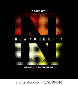 NEW YORK CITY  t-shirt and apparel design with grunge effect and textured lettering. Vector print, typography
