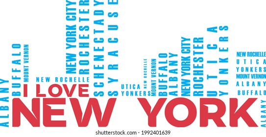 New York City t-shirt and apparel abstract design. Vector print, typography, poster. Global swatches.