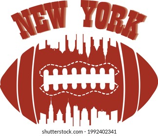 New York City t-shirt and apparel abstract design. Vector print, typography, poster. Global swatches.