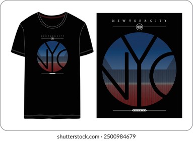 New york city, typographic Vector design illustration t shirt printing