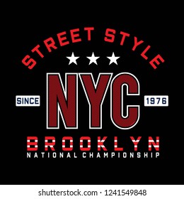  new york city typography design t shirt vector