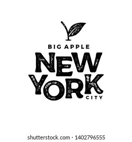 New York city typography design. For apparel, t-shirt, print, home decor elements, greeting card, poster. Vector illustration