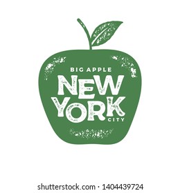 New York city typography design. For apparel, t-shirt, print, home decor elements, greeting card, poster. Vector illustration