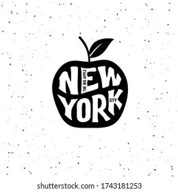 New York city typography design. For apparel, t-shirt, print, home decor elements, greeting card, poster. Vector illustration