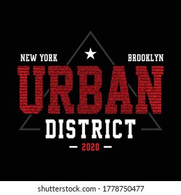 new york city typography design for t-shirt men