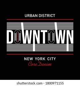 New York City typography design, t-shirt graphics, vector illustration