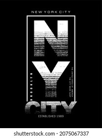 New York City typography Design Vector illustration