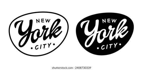 New York city typography design. For apparel,t-shirt,print,home decor elements. Vector illustration.