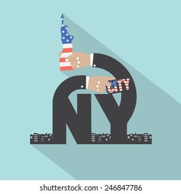 New York City Typography Design Vector Illustration