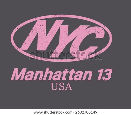 New york city typography design for poster, sticker, apparel and others.