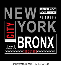 new york city typography graphic design ,vector illustration
