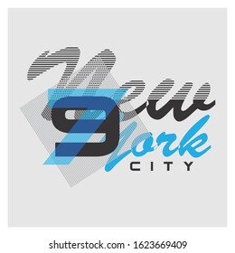 New York City Typography Graphics, T-shirt design. vector illustration