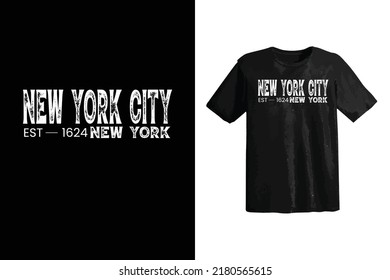 New York City Typography Graphics, Brooklyn T-shirt design ready to print.eps