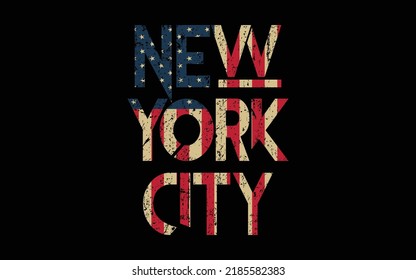 New York City Typography Kids T-Shirt, Stamp, tee print,label clothing, jeans, or other printing products Design Vector illustration By Design For You
