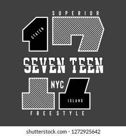 new york city typography ...lustration for t-shirt