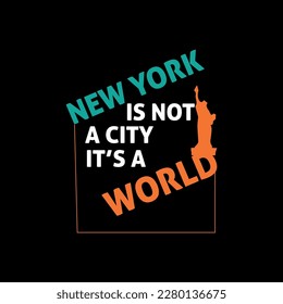 New York City Typography and Minimal T shirt design