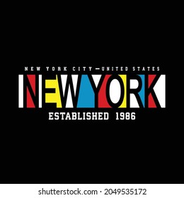 new york city typography streetwear design 