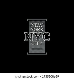 new york city, typography stylish graphic design, for tshirt print, vector illustration