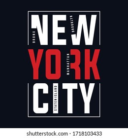 new york city typography t shirt design urban style wear, vector illustration