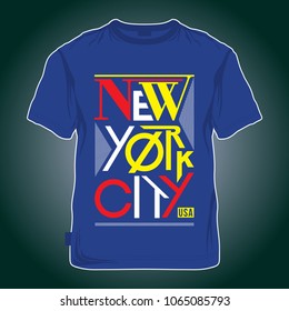 new york city typography tee shirt design graphic new artistic art,vector illustration modern vintage element