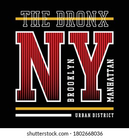 New York City typography, t-shirt graphics, vectors