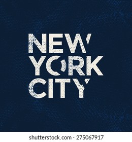 New york city typography, t-shirt graphics. Vector illustration.