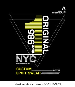 New York City Typography, T-shirt Graphics