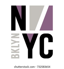 New York city typography / t-shirt graphics / vectors / tee graphics