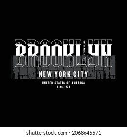 new york city typography urban t shirt design graphic vector illustration