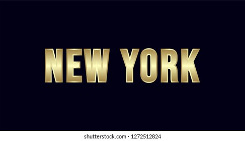 New York City Typography vector design. Greetings for T-shirt, poster, card and more