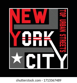 New York City typography, Vektorillustration Illustration für Printmedien