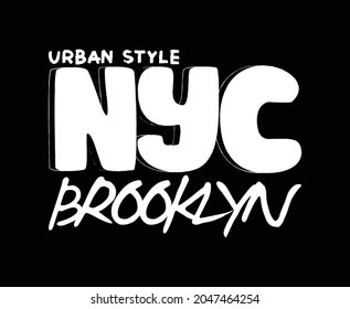 New York City Typography Vector T-shirt Design 