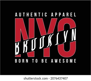 New York City Typography Vector T-shirt Design