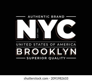 New York City Typography Vector T-shirt Design for print 