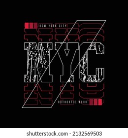 New york city typography vector t shirt design illustration 