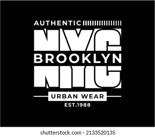 New York City Typography Vector T-shirt Design